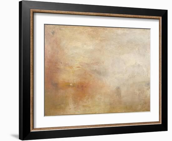 Sun Setting over a Lake-JMW Turner-Framed Giclee Print