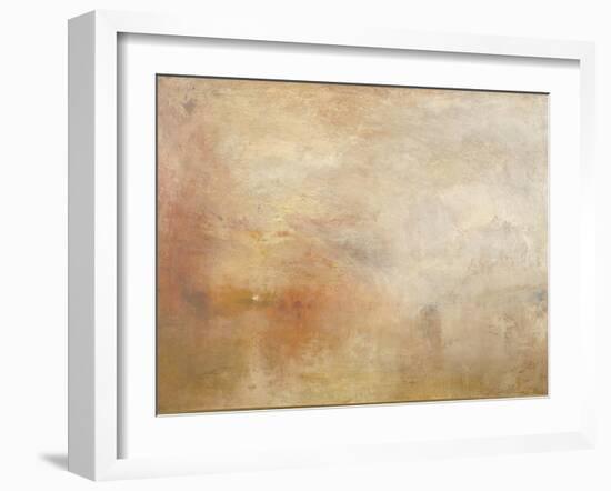 Sun Setting over a Lake-JMW Turner-Framed Giclee Print