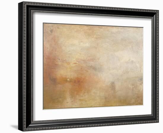 Sun Setting over a Lake-JMW Turner-Framed Giclee Print