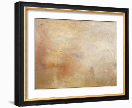 Sun Setting over a Lake-JMW Turner-Framed Giclee Print