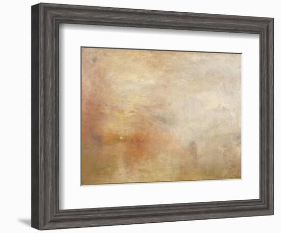 Sun Setting over a Lake-JMW Turner-Framed Giclee Print