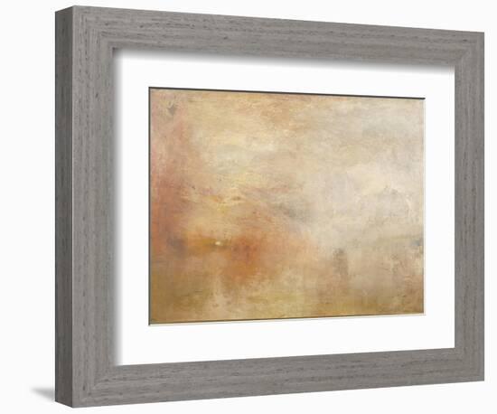 Sun Setting over a Lake-JMW Turner-Framed Giclee Print