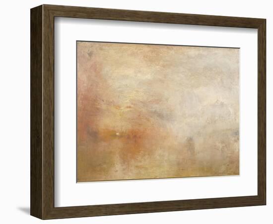 Sun Setting over a Lake-JMW Turner-Framed Giclee Print