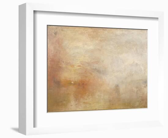 Sun Setting over a Lake-JMW Turner-Framed Giclee Print