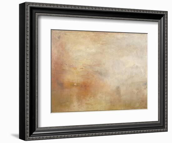 Sun Setting over a Lake-JMW Turner-Framed Giclee Print