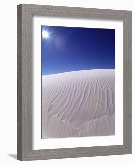 Sun Shining on Desert Sand-Jim Zuckerman-Framed Photographic Print