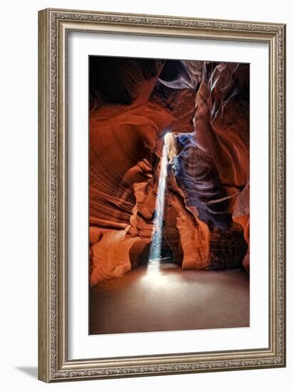 Sun Shining Through Canyon III-David Drost-Framed Photographic Print