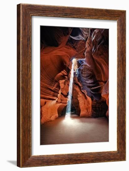 Sun Shining Through Canyon III-David Drost-Framed Photographic Print