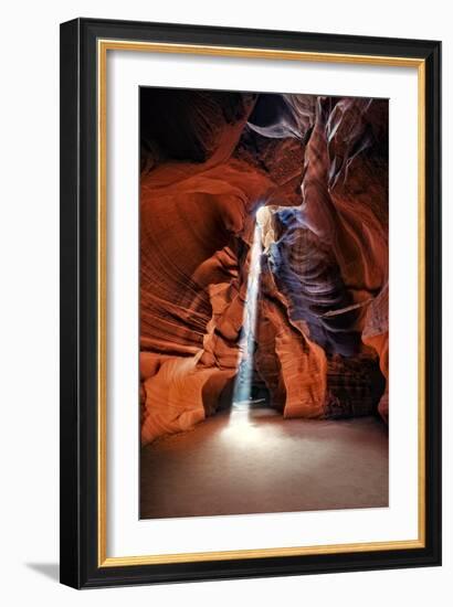 Sun Shining Through Canyon III-David Drost-Framed Photographic Print
