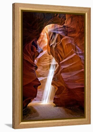 Sun Shining Through Canyon IV-David Drost-Framed Premier Image Canvas