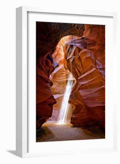 Sun Shining Through Canyon IV-David Drost-Framed Photographic Print