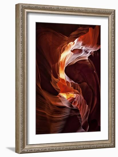 Sun Shining Through Canyon V-David Drost-Framed Photographic Print