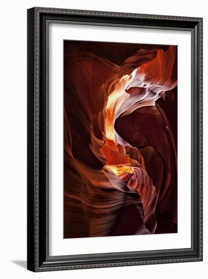 Sun Shining Through Canyon V-David Drost-Framed Photographic Print