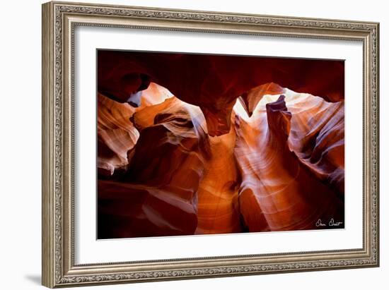 Sun Shining Through Canyon VII-David Drost-Framed Photographic Print