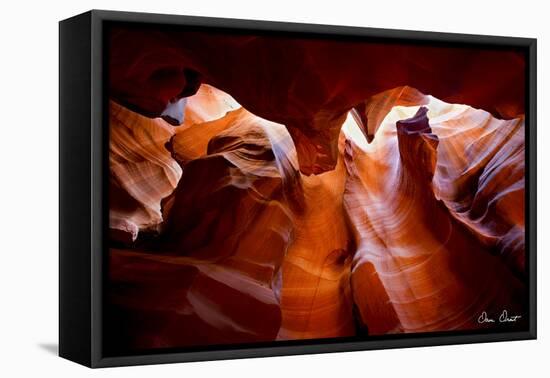 Sun Shining Through Canyon VII-David Drost-Framed Premier Image Canvas