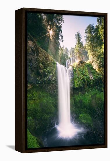 Sun Start at Panther Falls Columbia River Gorge, Washington-Vincent James-Framed Premier Image Canvas