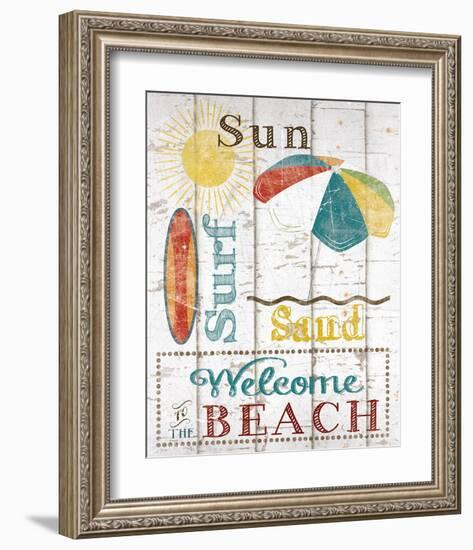 Sun, Surf & Sand-Katrina Craven-Framed Art Print