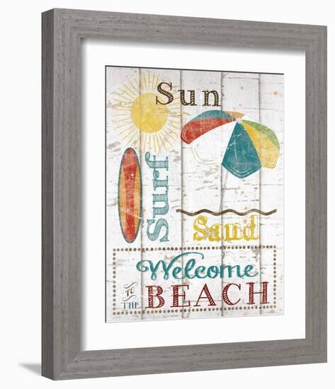 Sun, Surf & Sand-Katrina Craven-Framed Art Print