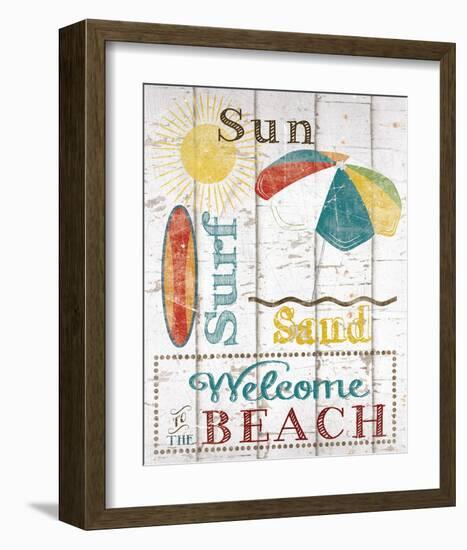 Sun, Surf & Sand-Katrina Craven-Framed Art Print