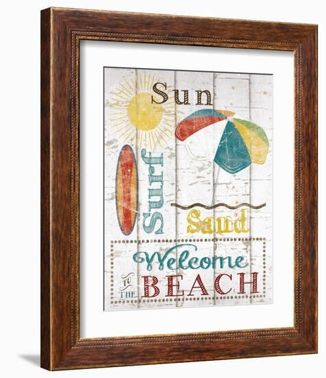 Sun, Surf & Sand-Katrina Craven-Framed Art Print