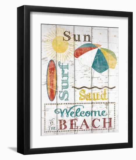 Sun, Surf & Sand-Katrina Craven-Framed Art Print