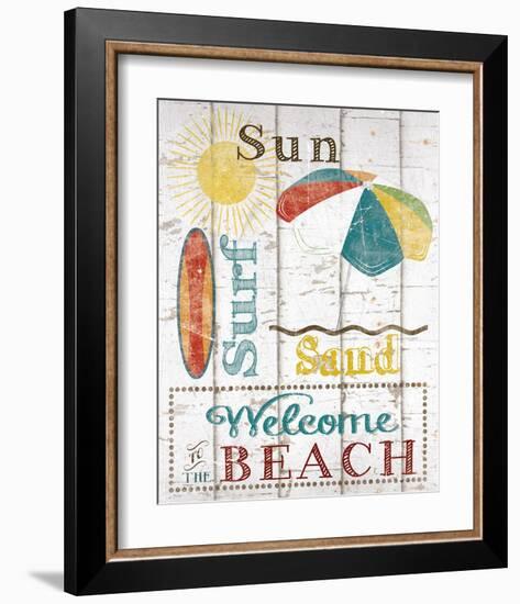 Sun, Surf & Sand-Katrina Craven-Framed Art Print