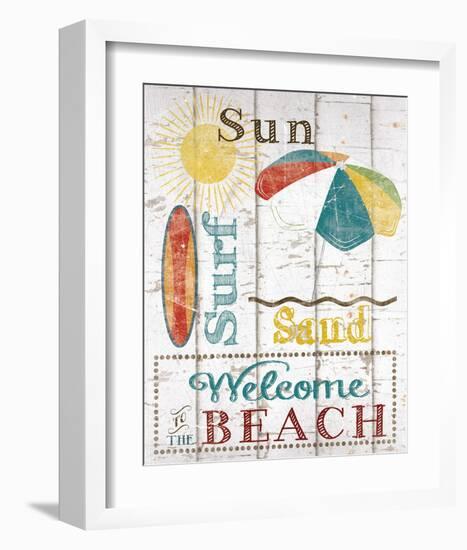 Sun, Surf & Sand-Katrina Craven-Framed Art Print