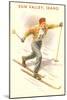 Sun Valley, Idaho, Cross Country Skier-null-Mounted Art Print