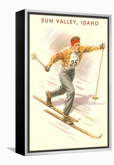 Sun Valley, Idaho, Cross Country Skier-null-Framed Stretched Canvas