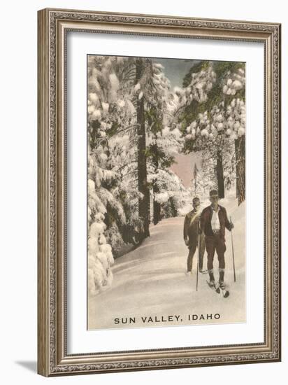 Sun Valley, Idaho, Cross County Skiing and Snow Shoeing-null-Framed Art Print