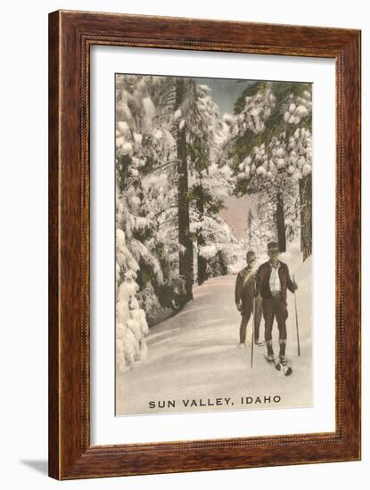 Sun Valley, Idaho, Cross County Skiing and Snow Shoeing-null-Framed Art Print