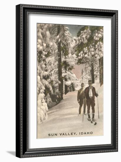 Sun Valley, Idaho, Cross County Skiing and Snow Shoeing-null-Framed Art Print