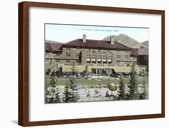 Sun Valley, Idaho, Resort Lodge-null-Framed Art Print