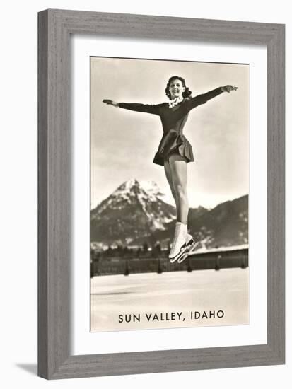 Sun Valley, Idaho, Skater in Air-null-Framed Art Print