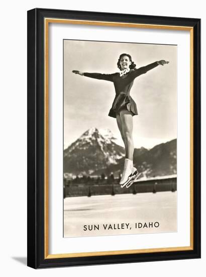 Sun Valley, Idaho, Skater in Air-null-Framed Art Print