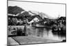 Sun Valley, Idaho - Village Square Scene-Lantern Press-Mounted Art Print