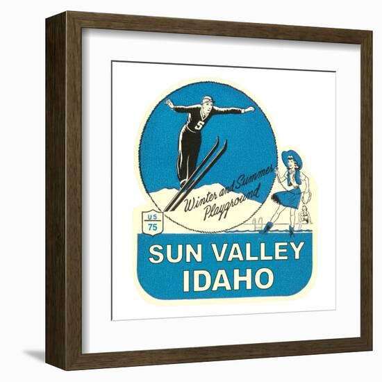 Sun Valley, Idaho, Winter and Summer Playground-null-Framed Art Print