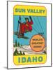 Sun Valley, Idaho, World's Greatest Skiing, Ski Lift-null-Mounted Art Print