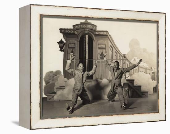 Sun Valley Serenade, Nicholas Brothers, 1941, Doing A Dancing Split-null-Framed Stretched Canvas