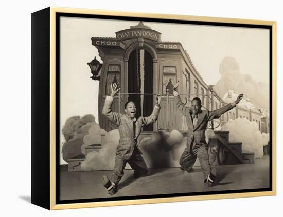 Sun Valley Serenade, Nicholas Brothers, 1941, Doing A Dancing Split-null-Framed Stretched Canvas