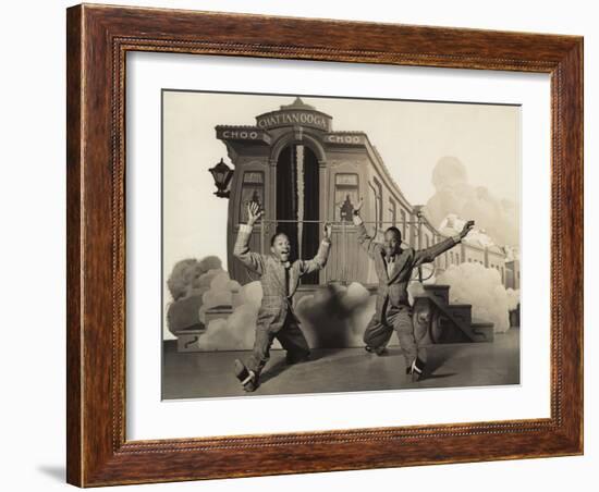 Sun Valley Serenade, Nicholas Brothers, 1941, Doing A Dancing Split-null-Framed Photo