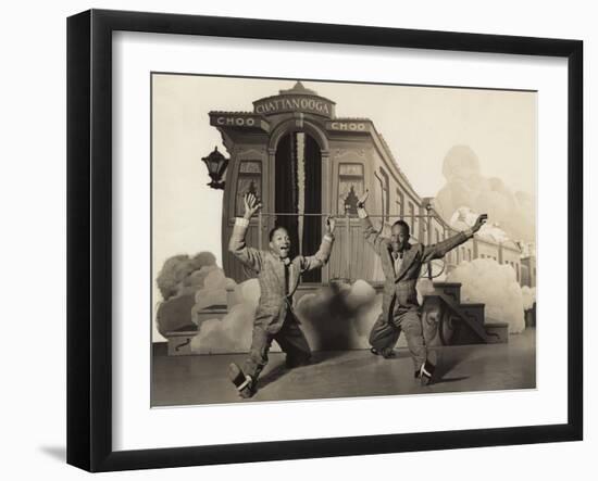 Sun Valley Serenade, Nicholas Brothers, 1941, Doing A Dancing Split-null-Framed Photo