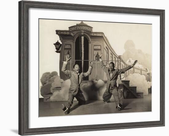 Sun Valley Serenade, Nicholas Brothers, 1941, Doing A Dancing Split-null-Framed Photo