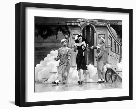 Sun Valley Serenade, Nicholas Brothers, Dorothy Dandridge, 1941, 'Chatanooga Choo Choo.'-null-Framed Photo