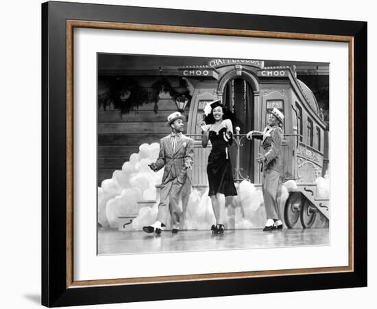 Sun Valley Serenade, Nicholas Brothers, Dorothy Dandridge, 1941, 'Chatanooga Choo Choo.'-null-Framed Photo