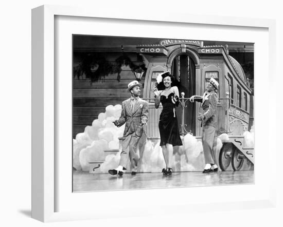 Sun Valley Serenade, Nicholas Brothers, Dorothy Dandridge, 1941, 'Chatanooga Choo Choo.'-null-Framed Photo