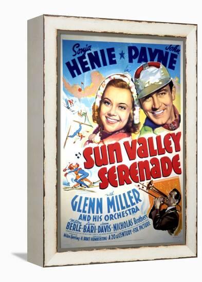 Sun Valley Serenade, Sonja Henie, John Payne, Glenn Miller, 1941-null-Framed Stretched Canvas