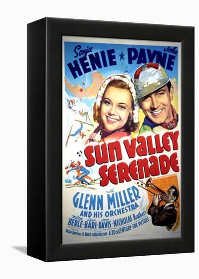 Sun Valley Serenade, Sonja Henie, John Payne, Glenn Miller, 1941-null-Framed Stretched Canvas