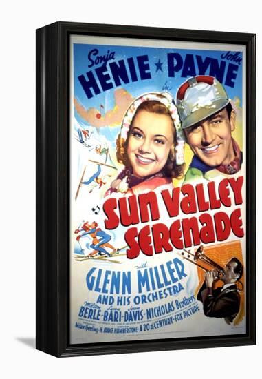 Sun Valley Serenade, Sonja Henie, John Payne, Glenn Miller, 1941-null-Framed Stretched Canvas