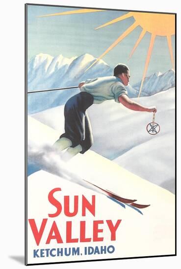 Sun Valley Travel Poster-null-Mounted Art Print